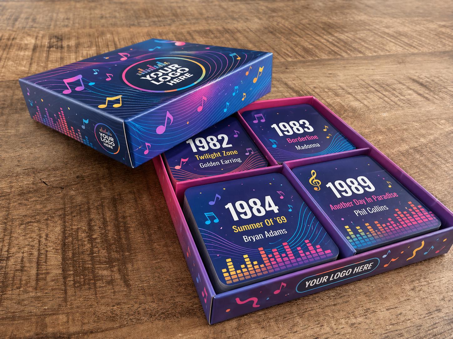 QRSong! spesialtilpasset profilert boks for bedrifter