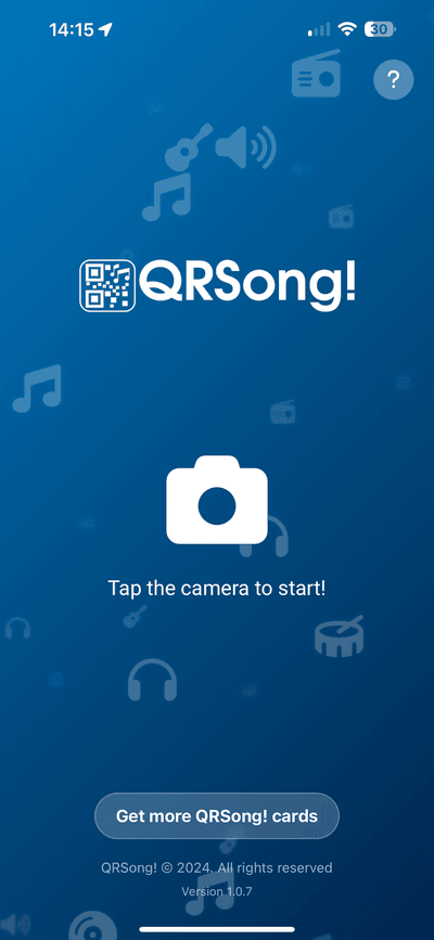 QRSongアプリのスクリーンショット1